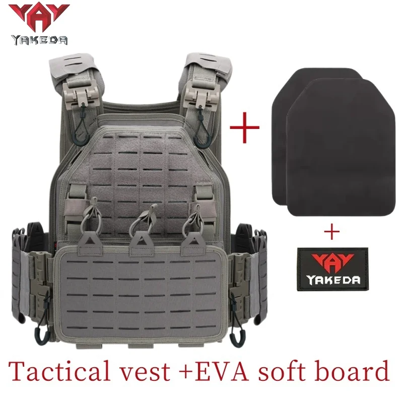 YAKEDA Tactical Vest Outdoor Hunting Plate Carrier Protective Adjustable Vest Airsoft Carrier Combat Equipment 6094 Vest
