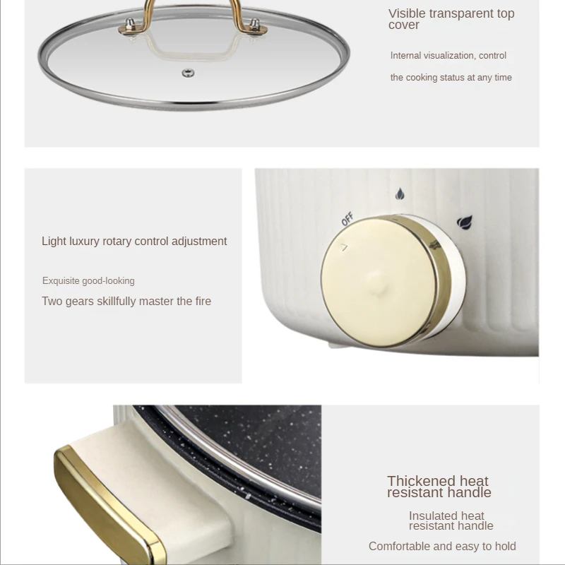 Electric steamer household multi-functional three-layer large-capacity stainless steel   for cooking and stewing