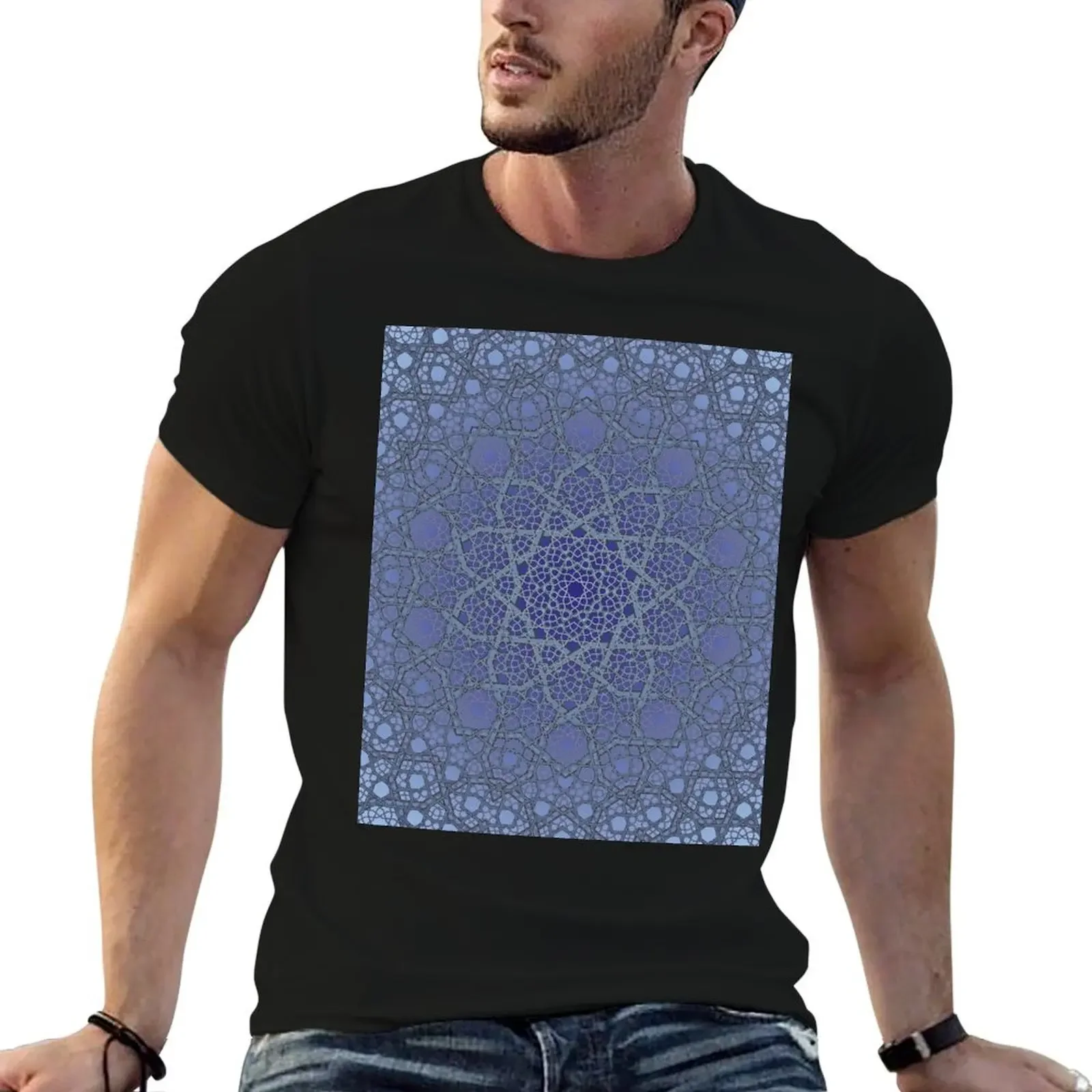 

Fatty Star Flower Three Layer - Textured T-Shirt cotton graphic tees quick drying men tshirt