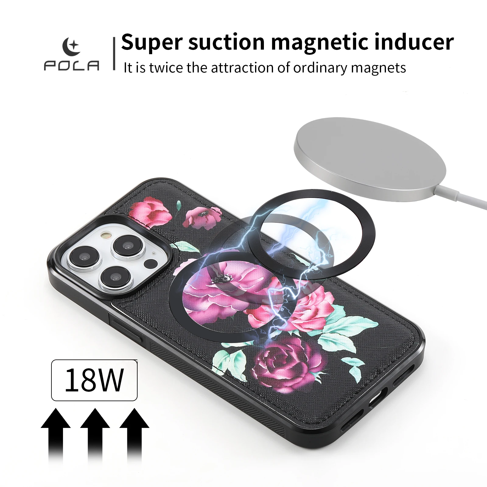 Zipper Detachable Magnetic Wallet Case For iPhone 16 15 14 12 13 Pro Max MagSafe Wireless Charging Pocket Purse Leather Cover