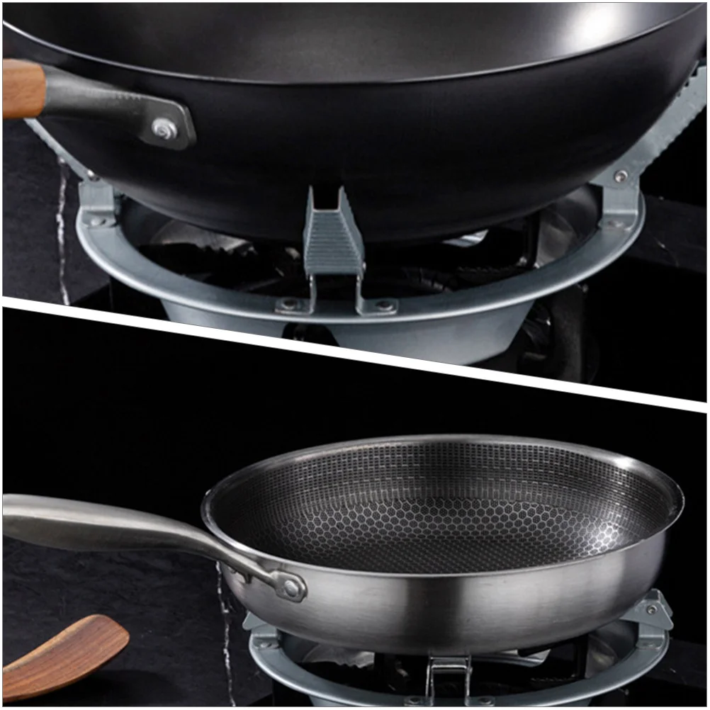 

Gas Stove Wok Stand Metal Nonslip Fire Gather Windproof Stove Rack Cooker Support Energy Saving Energy Saving Wok Stand