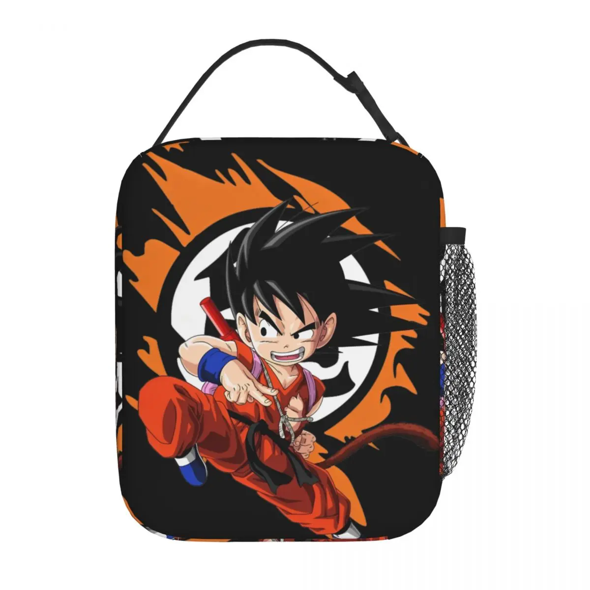 Goku Jump Kick Dragon Ball Z Insulated Lunch Bag Leakproof Lunch Container Cooler Bag Lunch Box Tote Travel Food Storage Bag