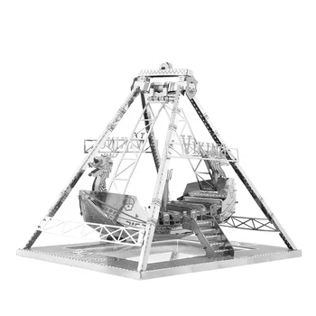 Viking navio 3d metal puzzle, corte a laser, diy, brinquedo para crianças
