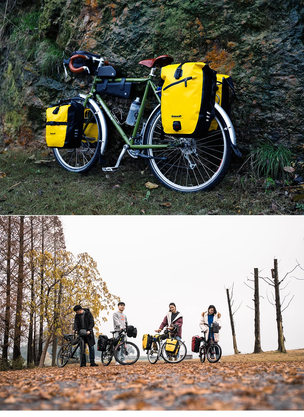 Rhinowalk 7L-15L Fahrradtasche, 100 % wasserdicht, Frontgepäckträger, hinten, Fahrradgepäckträger, Radfahren, Tasche, Fahrradzubehör, MTB – Detail 16