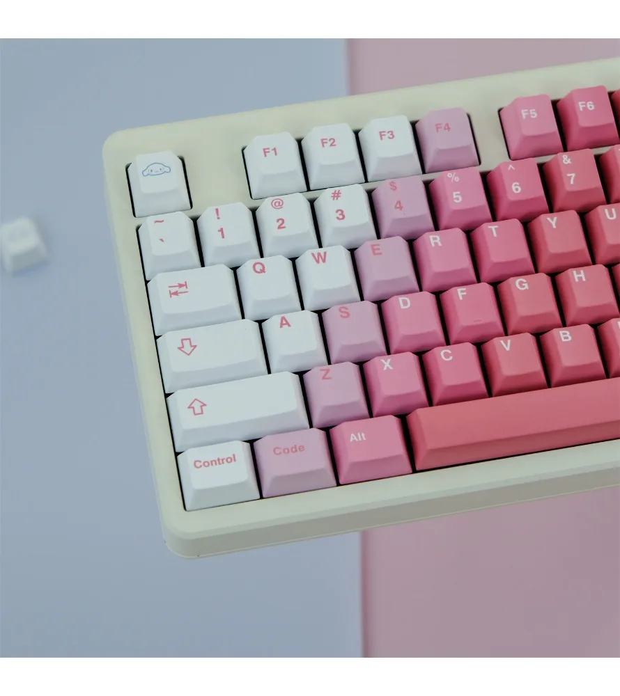 GMK gradual change powder keycap 129 keys PBT original highly sublimated mechanical keyboard keycap