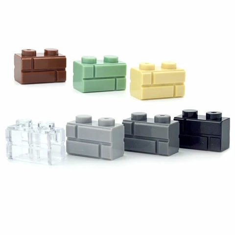 Строительные блоки для творчества, набор кирпичей 1x2, 1x3, 1x4 — фото товара