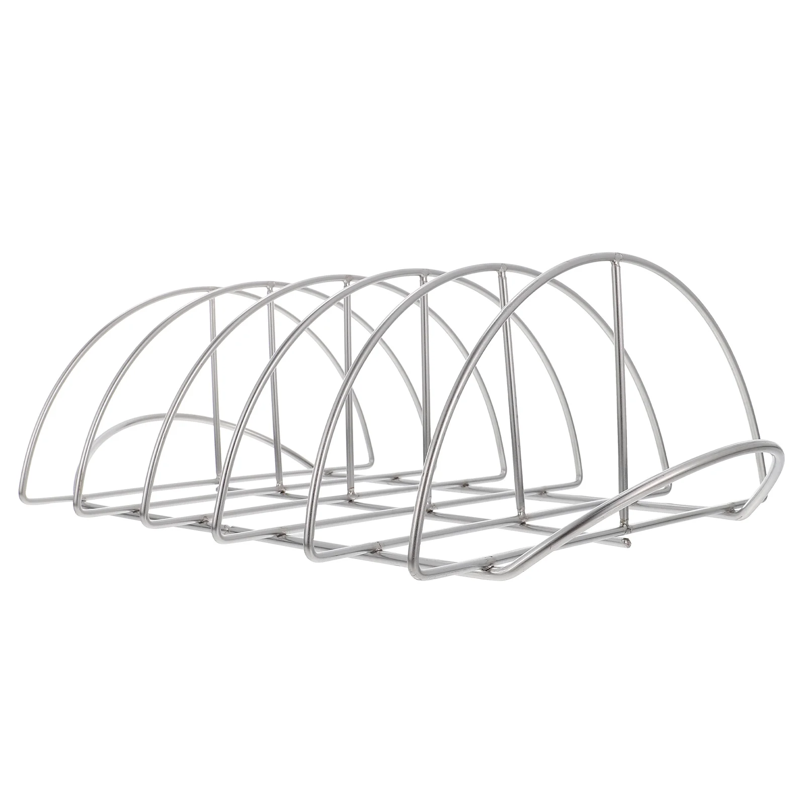 

Stainless Steel BBQ Rib Rack Grill Accessories Wear Resistant Holder Durable Chicken Cage Portable Barbecue Tool