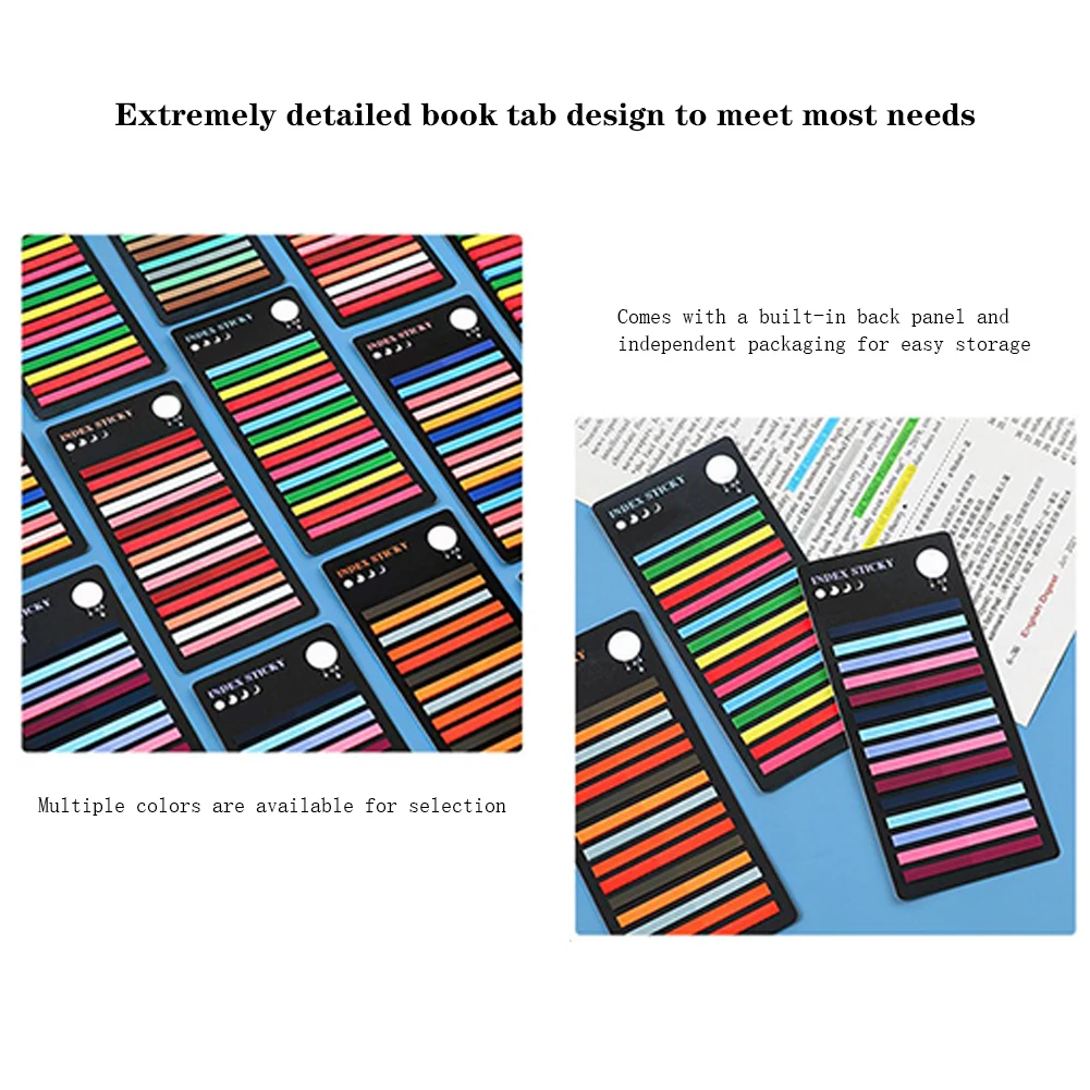 300Pcs Book Tabs For Annotating Books Page Markers Reusable And Writable Book Tabs For Binder Multi-Colored Page Markers