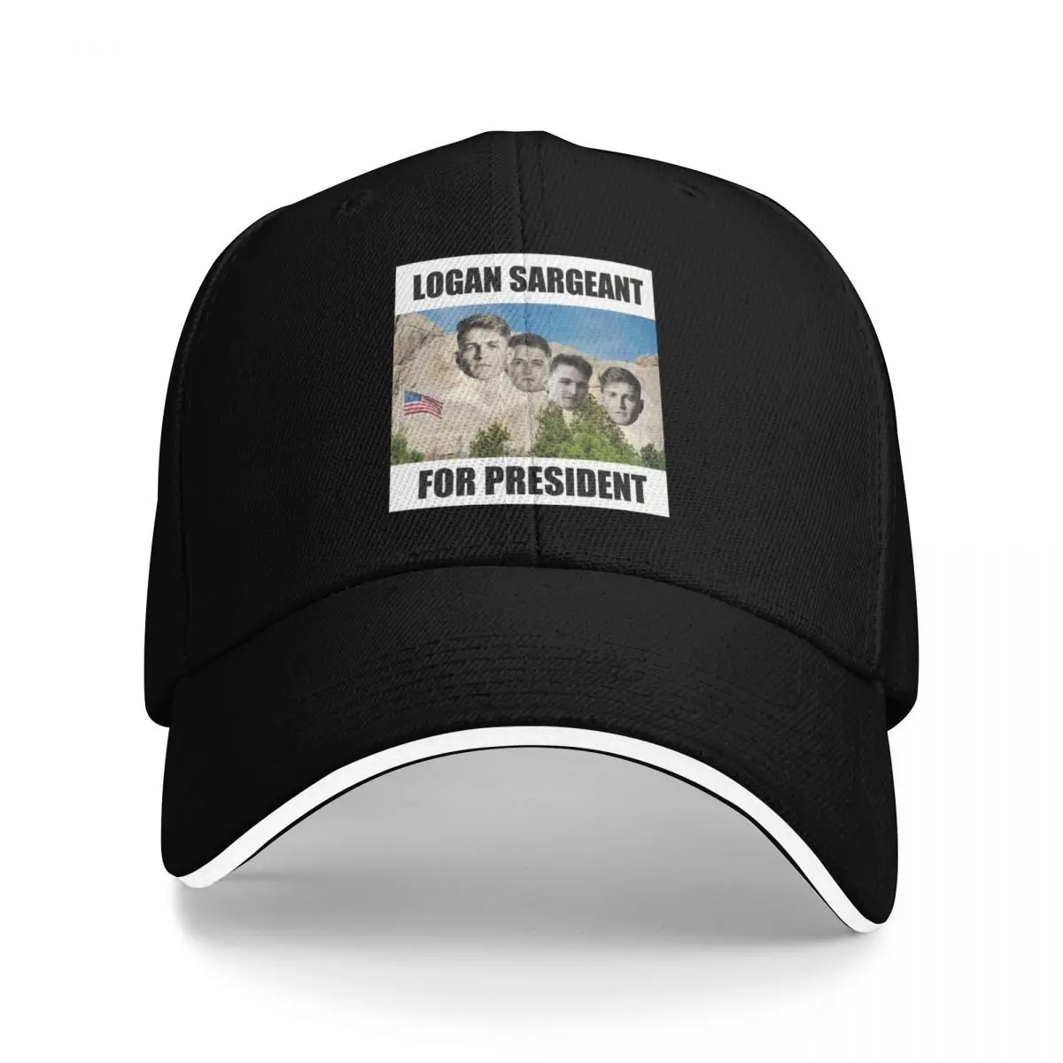 F1 Driver Logan Sargeant for President - On Mount Rushmore Baseball Cap Sun Cap black Mens Tennis Women's