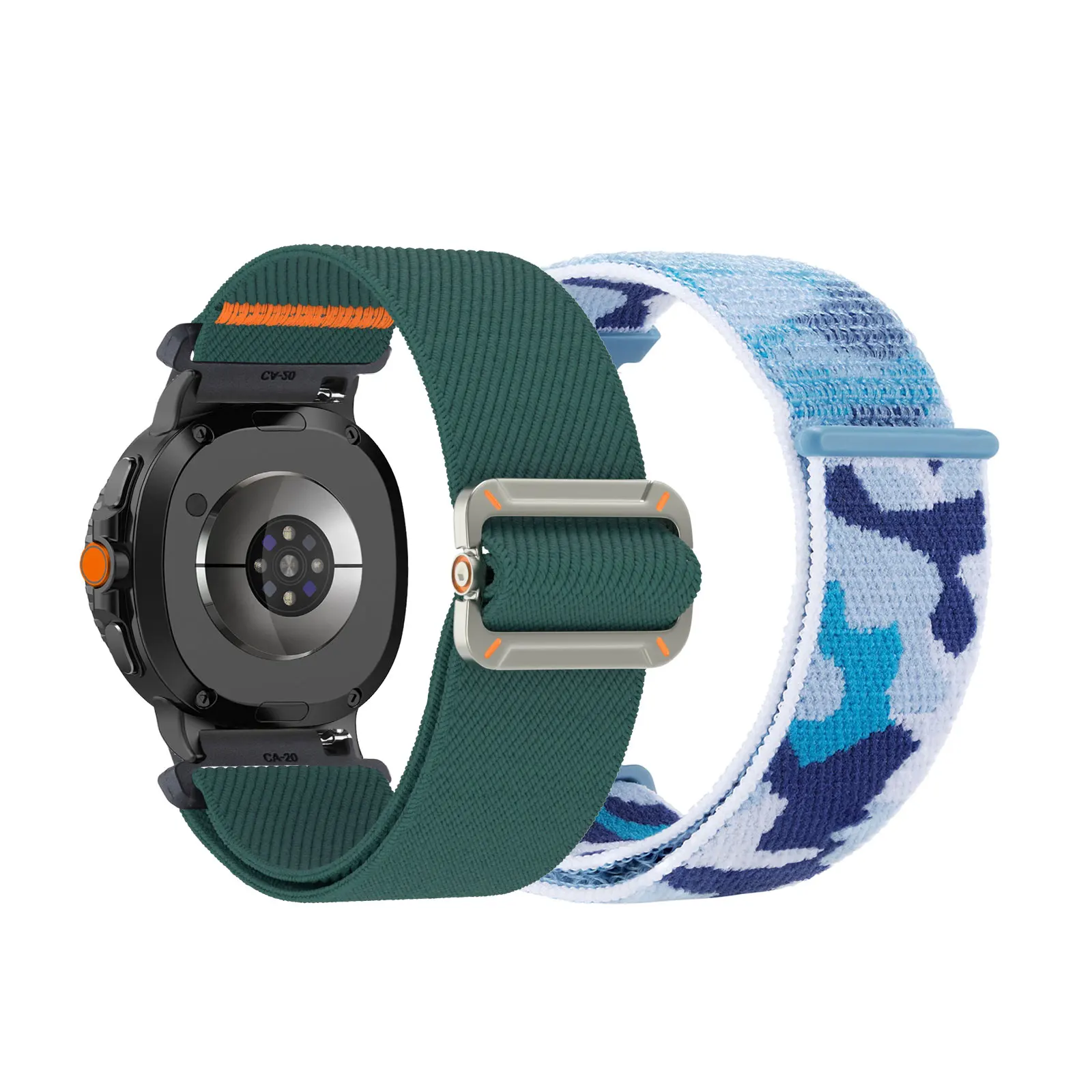 

2pcs Nylon Bands for Samsung Galaxy Watch Ultra 2/Watch 8 Classic/Watch 8 (40mm/44mm) Band, Elastic Nylon Sports Strap