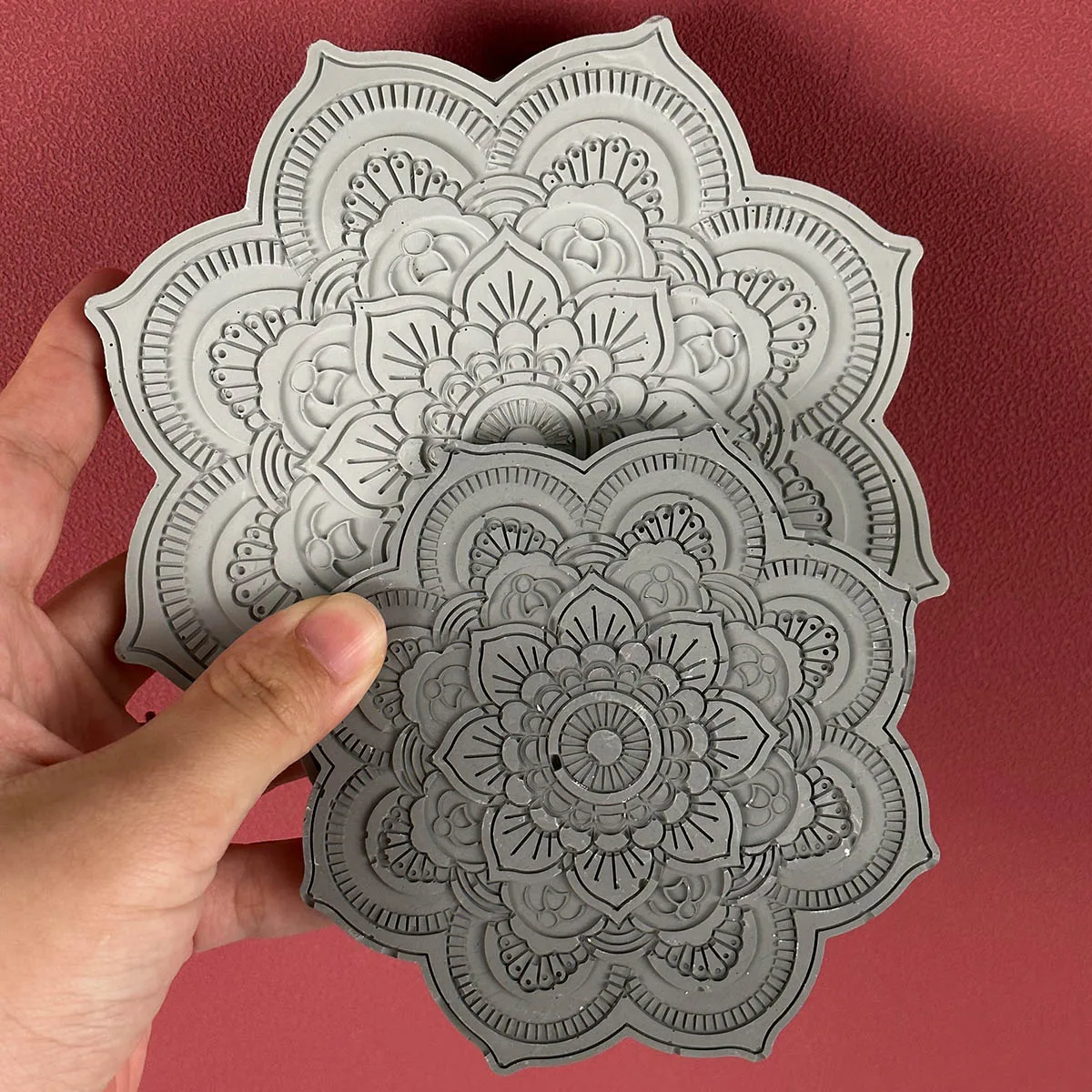 DIY silikonowa forma do cementu Mandala Coaster podkladka pod kubek do kawy tynk forma żywiczna epoksydowa rękodzieło formy do dekoracji domu