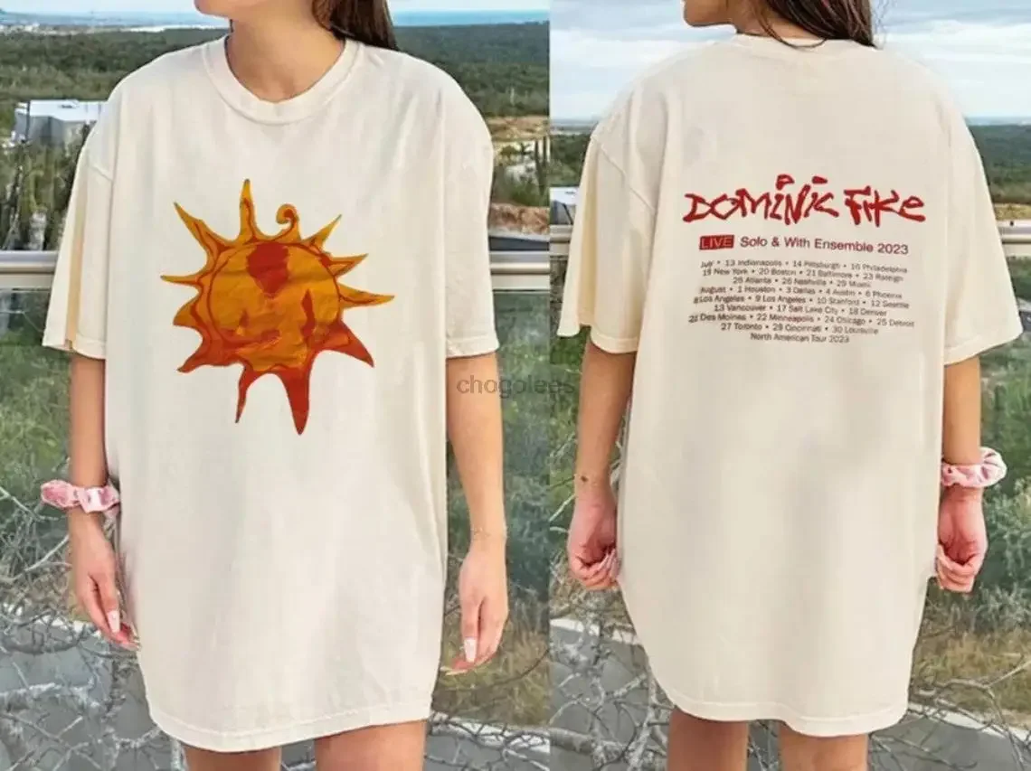 

Футболка с альбомом «sunburke» Dominic Fike, комикс-рубашка Dominic Fike Tour Merch, ограниченная серия, футболка Dominic Fike-не забудьте о 153