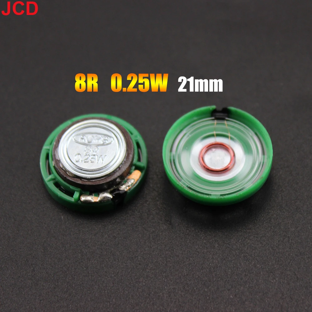 JCD 1 adet 8 /16 / 32Ohm 0.25W 0.5W ultra-ince kapı zili boynuz oyuncak-araba kornası 1616r 32R 20 21 23 27 29 36 40 mm çap hoparlör