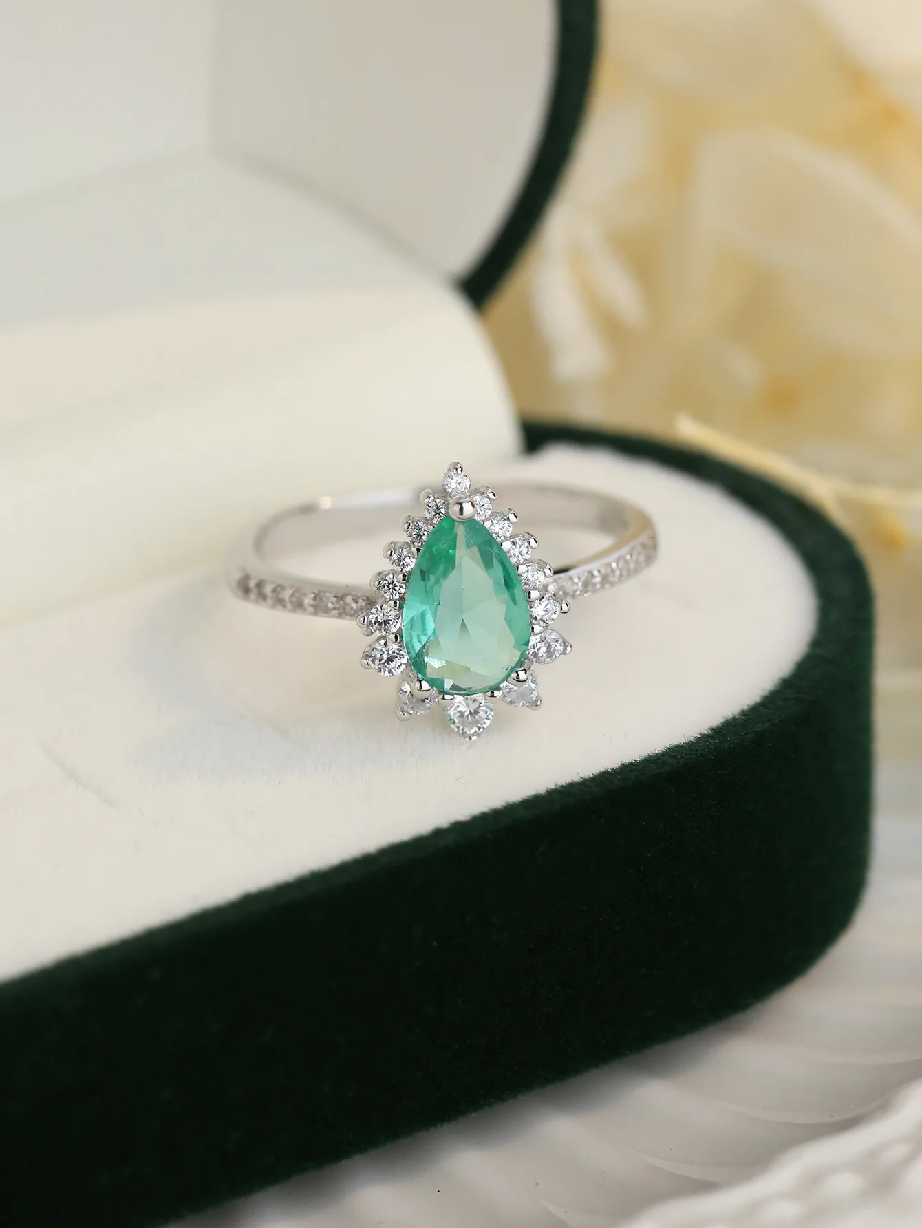 

Новинка 2023, роскошное женское кольцо в европейском и американском стиле из стерлингового серебра пробы, универсальное изысканное модное женское кольцо