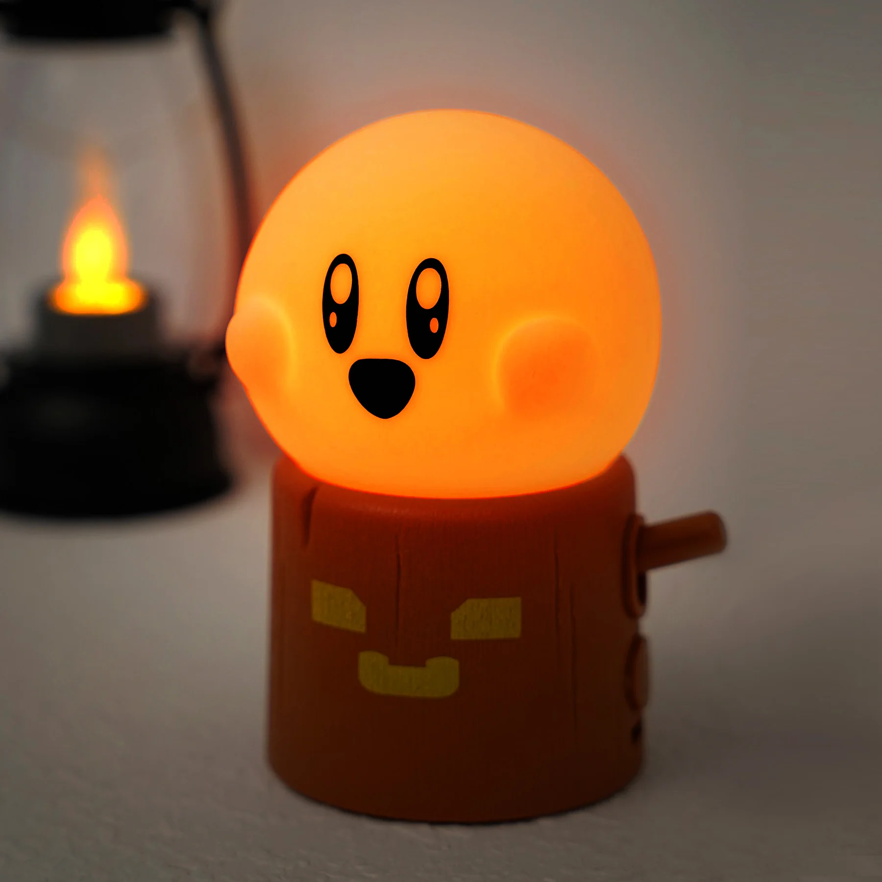 Candle Night Lights Indoor Lighting Creative LED Lamp Bedside Room Decoration USB Atmosphere Kerosene Ghost Light Christmas Gift