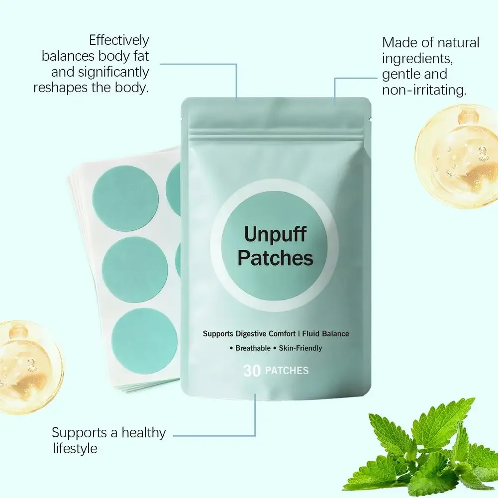 30 Pflaster Unpuff Patches Unterstützen Verdauungskomfort Flüssigkeitsbalance Regulieren Insulinaufnahme Unterdrücken des Appetits Atmungsaktiv – Detail 13