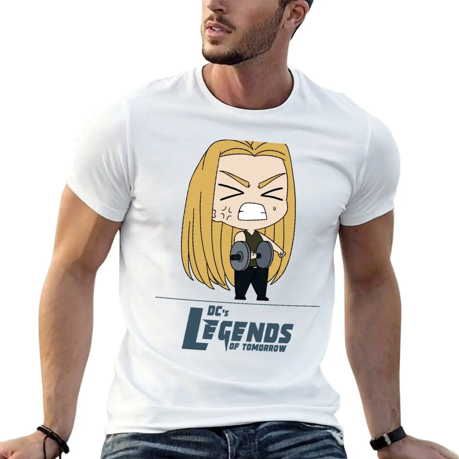 

Sara Lance Lifting Weights T-Shirt t shirts designer men t shirt cotton 100% man t shirts for men T-shirt