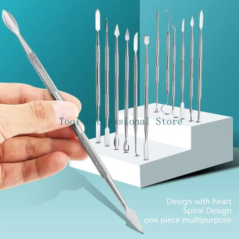57QF 11 Pcs/Set Wax Carvers Set Double Ended Wax Modeling Sculpting Tool Carving Tool