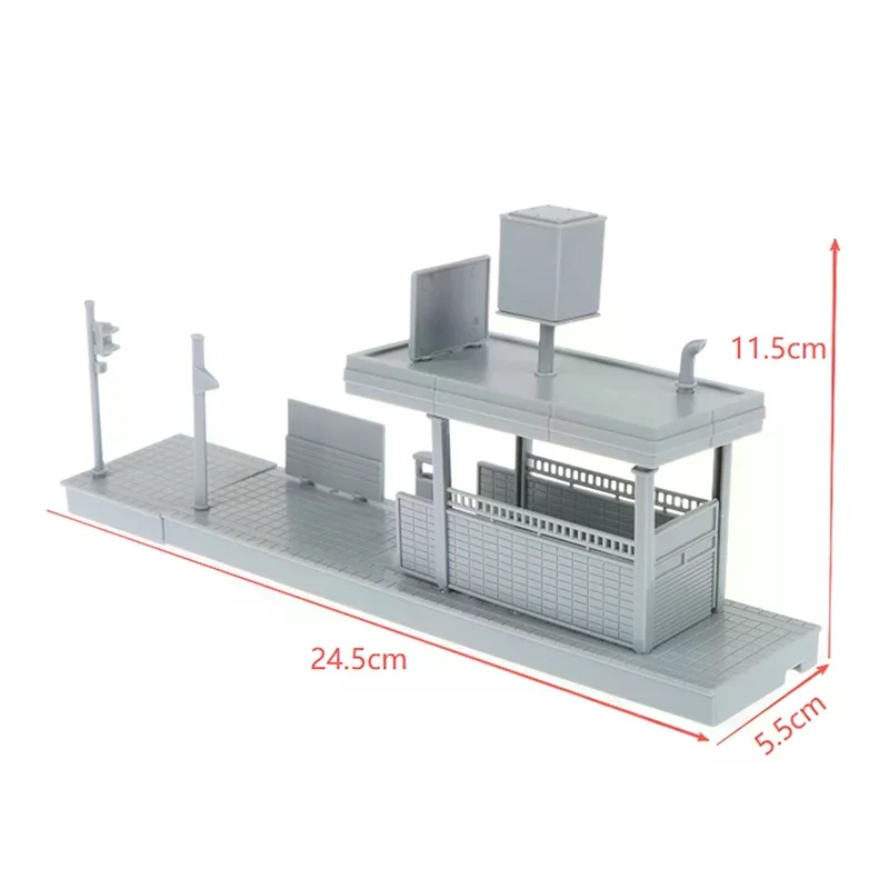1:64 스케일 지하철역 디오라마 모델 건축 장면 키트 DIY 조립식 디오라마 모래 테이블 레이아웃 장식