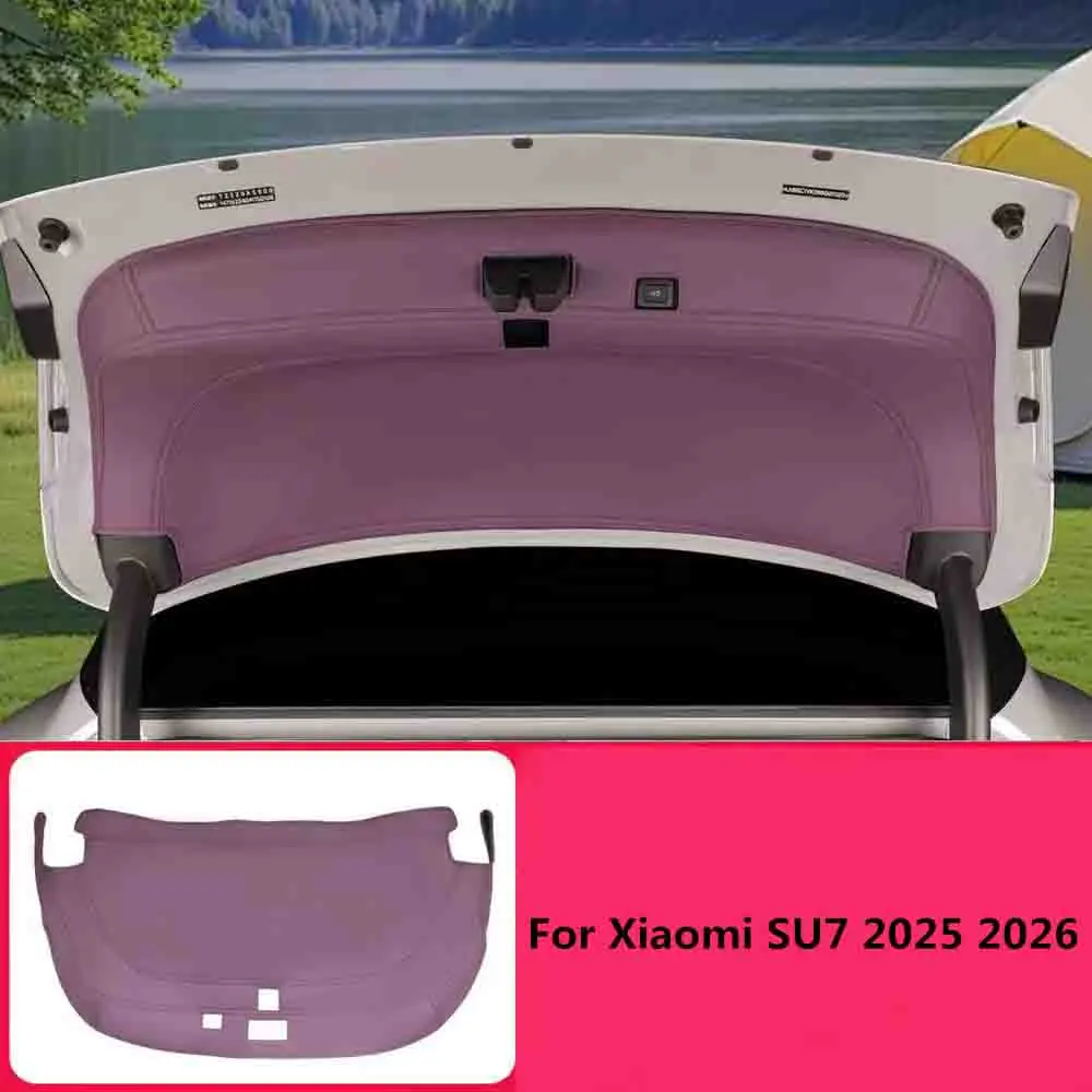 

Подходит для Xiaomi SU7 2025 2026, багажник, задняя дверь, противоударная накладка, защитная накладка для двери багажника, аксессуары для модификации интерьера