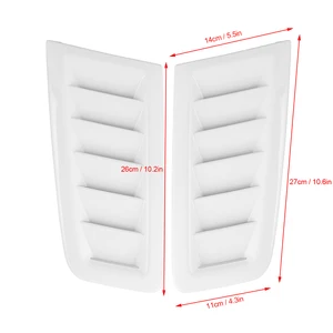Araba için evrensel Kaput Havalandırma Delikleri, motor kaputu, kaputu açma, öndeki Focus RS MK2 tarzı havalandırma delikleri için dış parçalar, 2 adet En iyi 10 satış, hava girişi odak mk2-no. 6