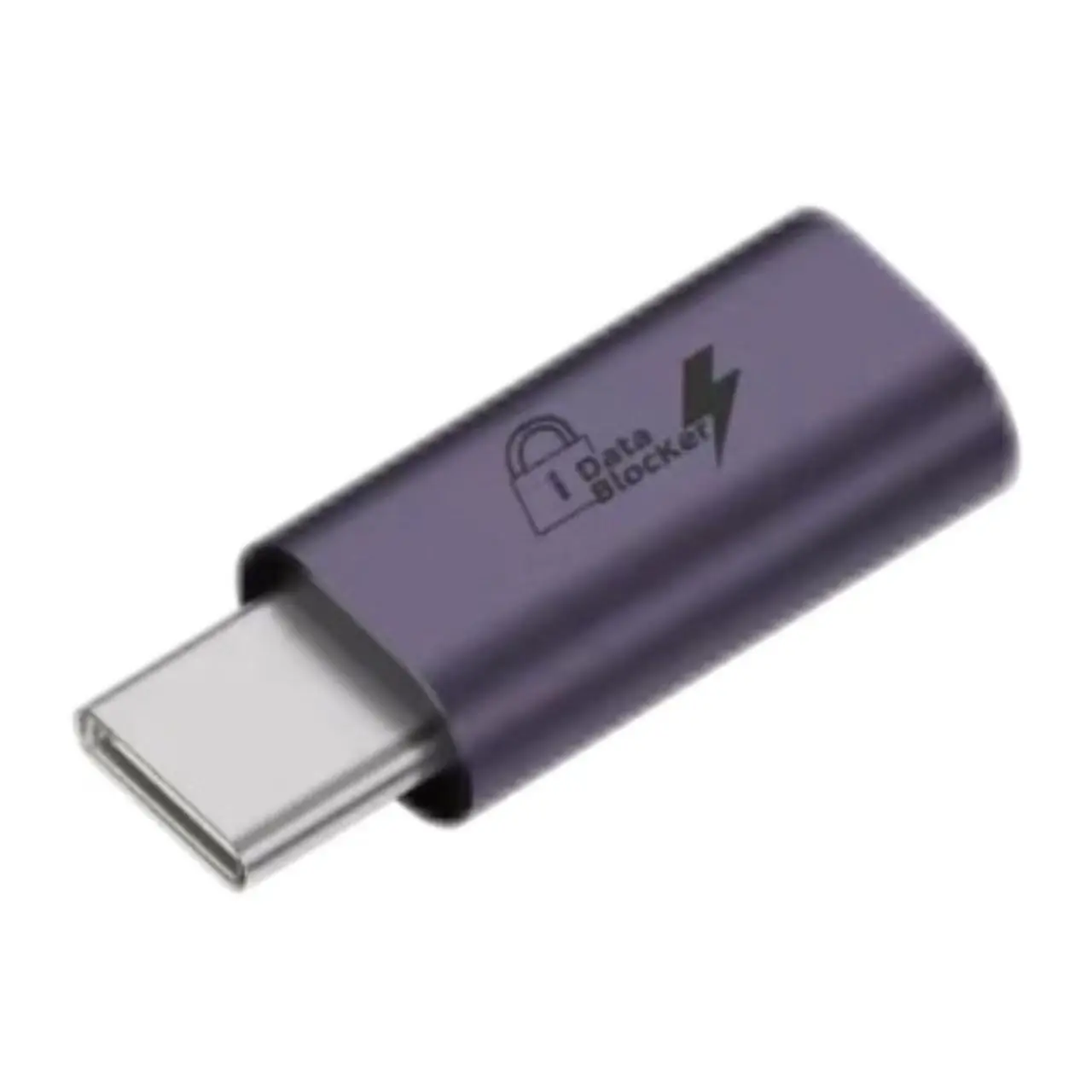 Type‑C Male to Type‑C Female Data Blocker Adapter, PD140W 28V5A Charge‑Only Connector, Prevent Data Theft & Hacking
