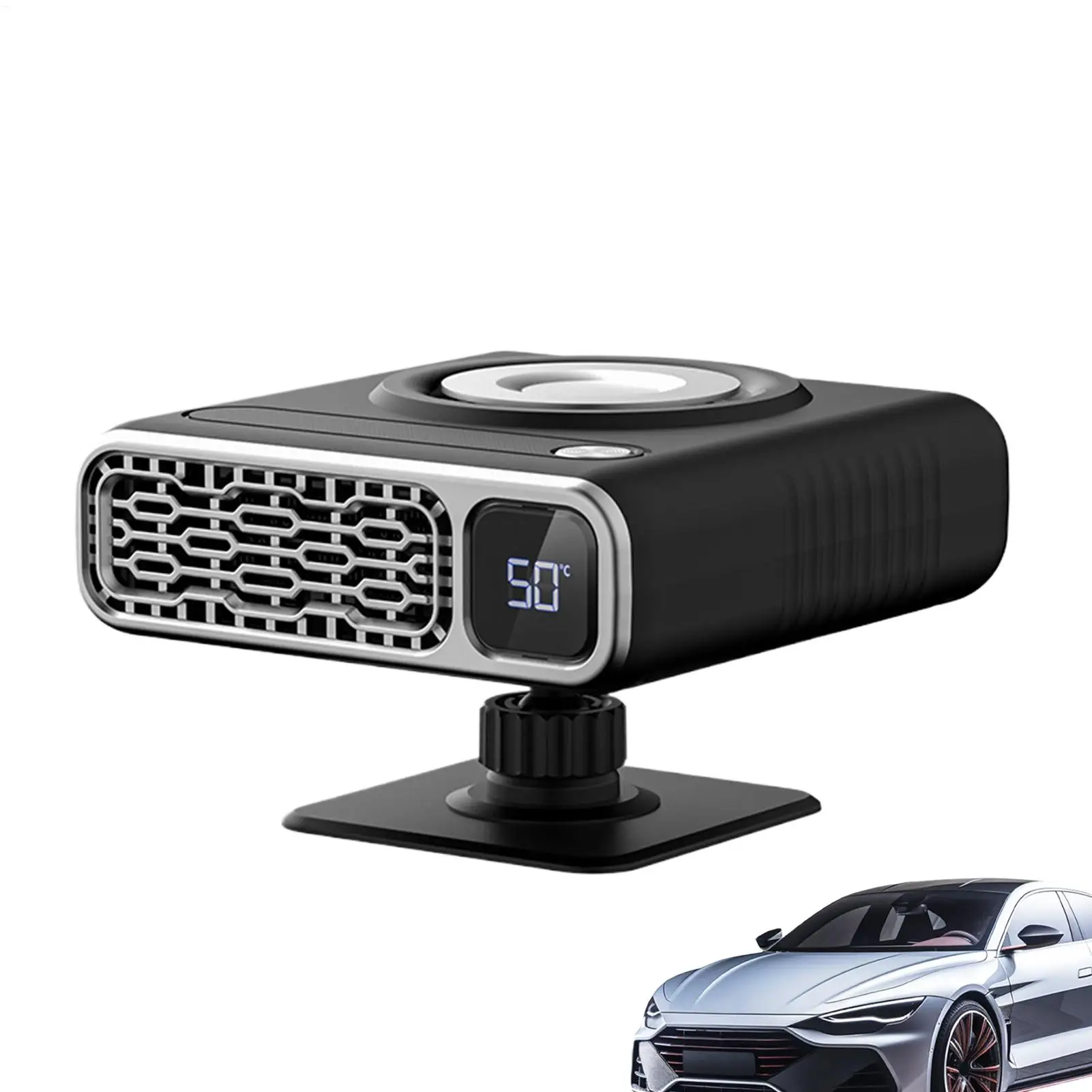 Car Defroster Heater 12V Winter Season Defogger Fan Mode Car Defroster Heating Machine For Sedan SUV RV Taxi Ice Snow Frost Cold