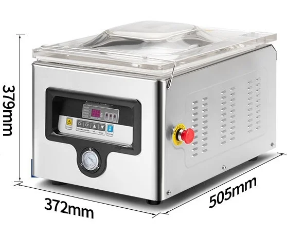 Automatic Table Top Economy Food Hamber Vacuum Sealer Machine Vacuum Sealing Packaging Machine KDZ-400