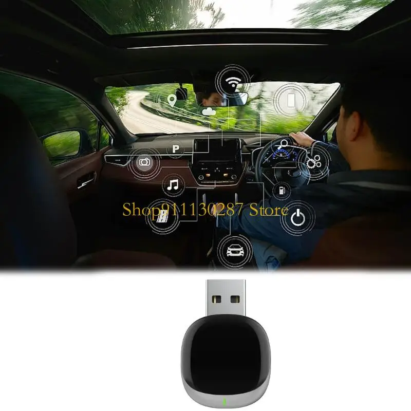 J1HC Dense Radio Dongle 720P Sound Video Output ABS Substance Plan