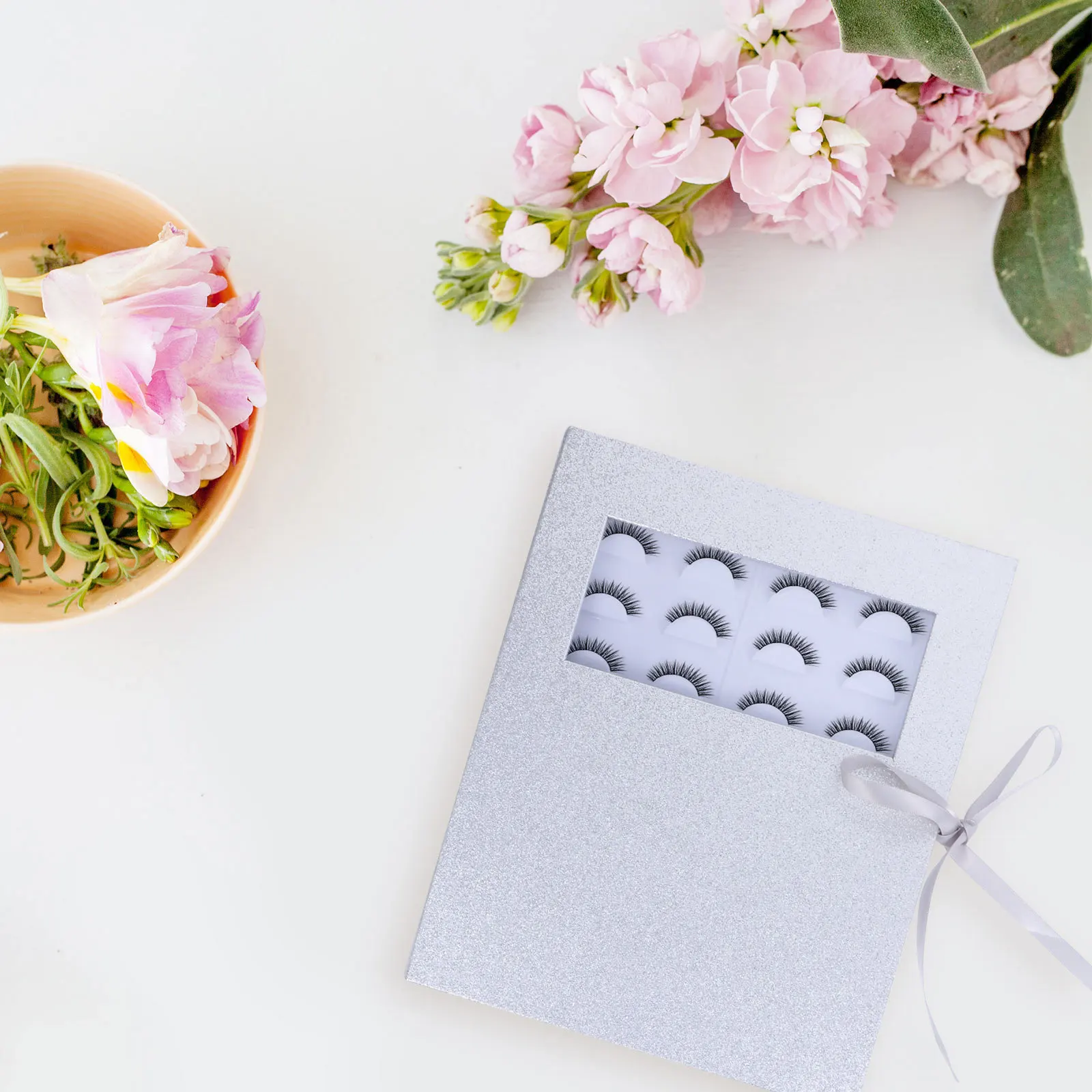 

False Case Lightweight Empty Eyelash Organizer Dustproof Lash Storage Box For Salon Dresser Counter Use Eyelash Case With