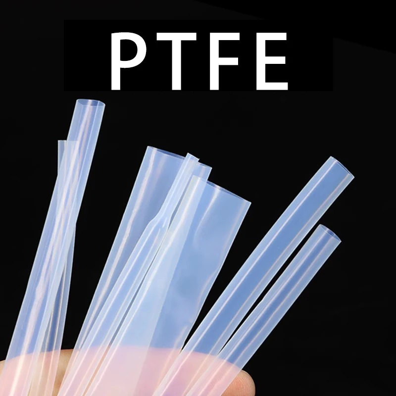 4:1 PTFE Heat Shrink Tube Diameter 2~9.6mm Transparent High Temperature Oil Resistance Tubing Cable Wire Heatshrink Tube