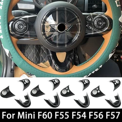 For MINI One Cooper S JCW F60 F55 F54 F56 F57 Car Steering Wheel Button Cover Sticker PC Interior Decoration Car-styling Auto