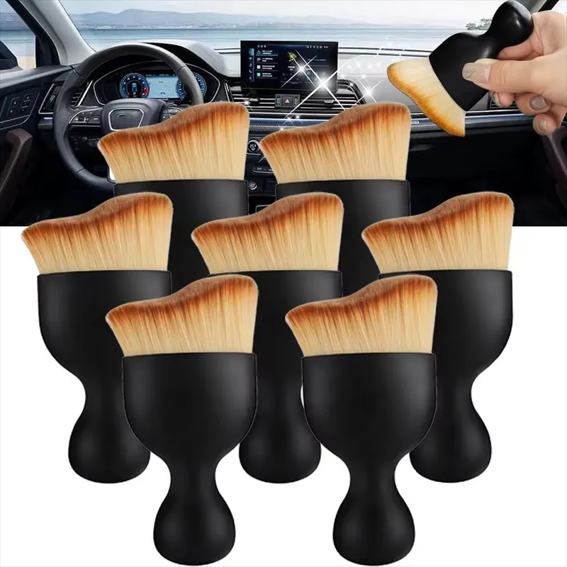 1/2/3/4pcs Car Air Conditioner Cleaning Brush Car Air Outlet Crevice Dust Removal Brushes For Car Interior Cleaning Accessories