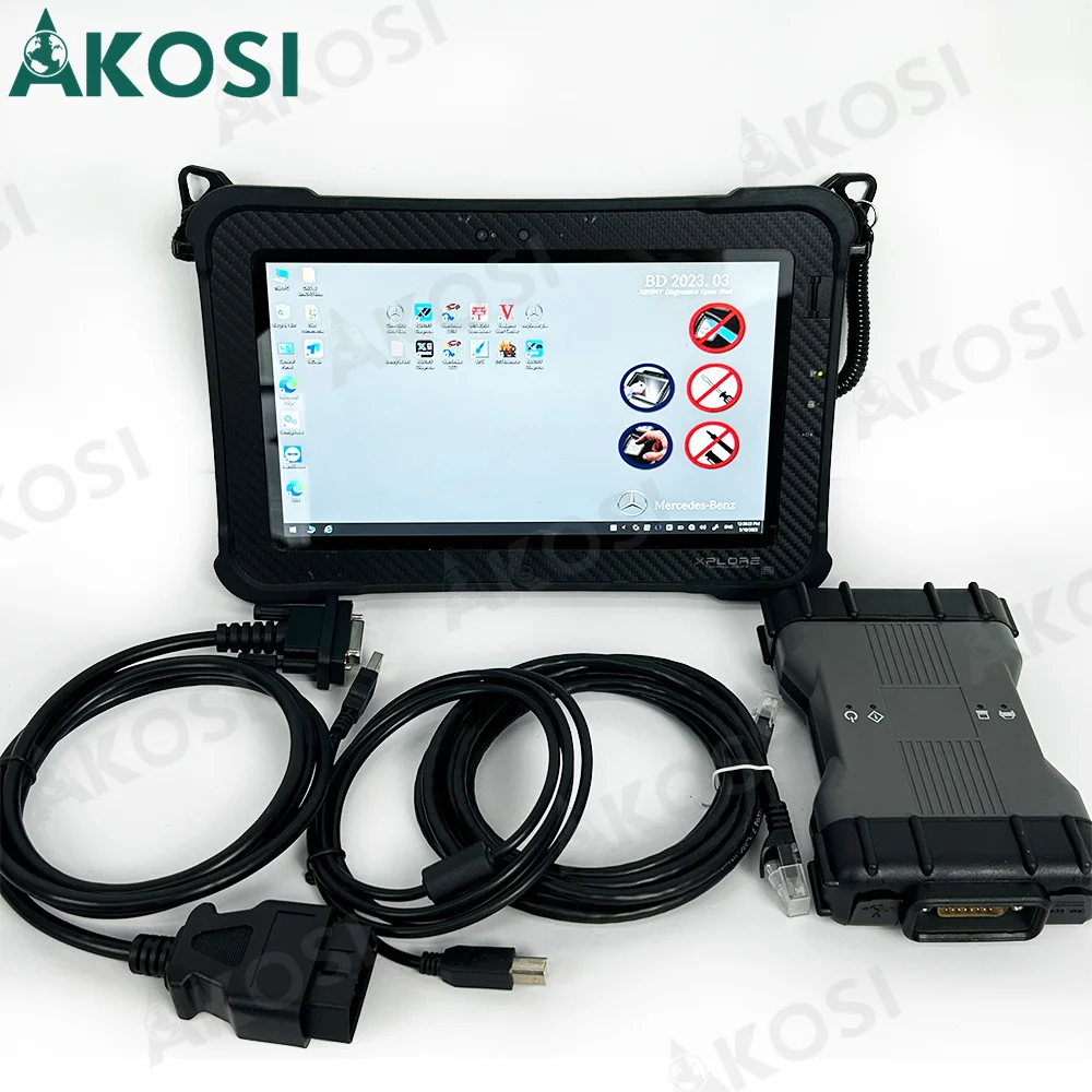 MB star c6 sd connect DOIP VCI can Multiplexer with software SSD C6 WIFI with Xplore Tablet diagnostic tool