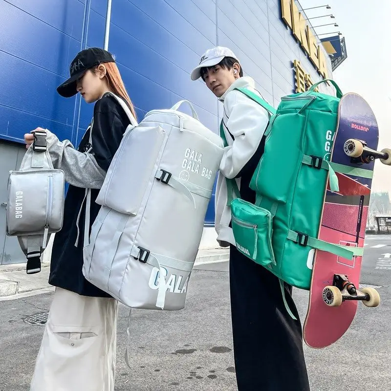 

Single board backpack ski specific bag with dry wet separation and large capacity