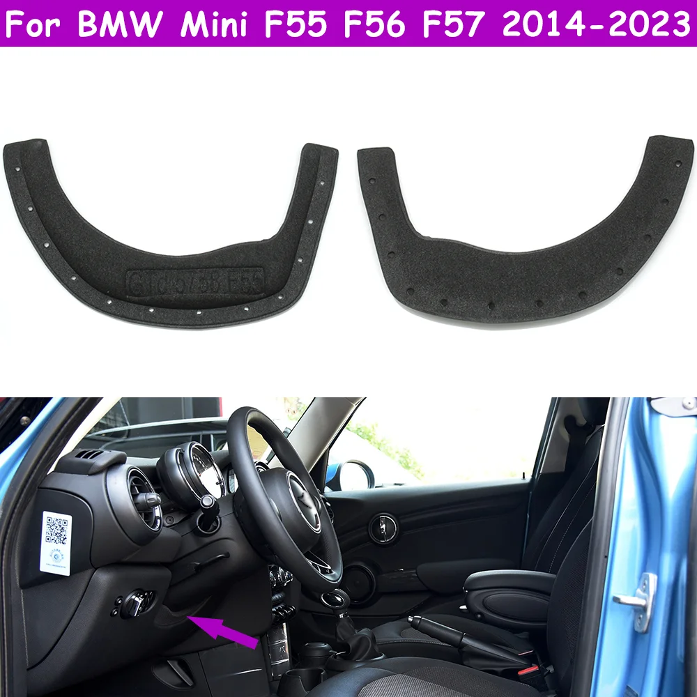 LHD F55 F56 F57 Car Interior Steering Wheel Under Lower Cover Sponge Backplate Replacement For BMW Mini 2014-2023 51459384650