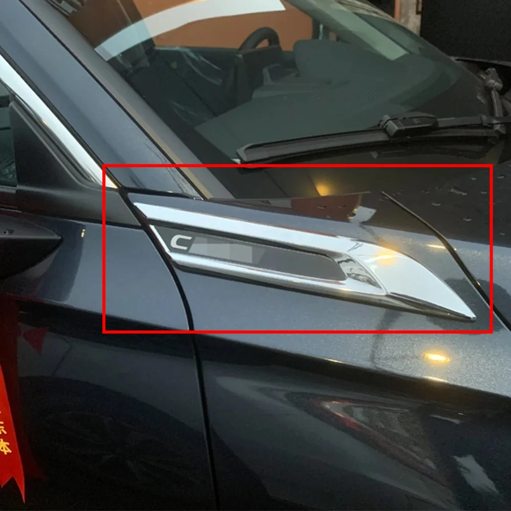 

Carbon Black Chrome Trim For Honda 11th Gen Civic Accessories 2022 2023 Car Fenders Side Car Logos, Windshield Decor Garnish