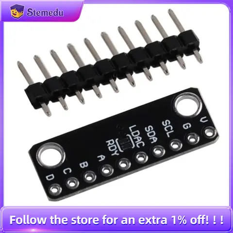 MCP4728 12 Bit Quad Digital to Analog Converter I2C Interface Low Power GY-MCP4728 with EEPROM Memory DAC Breakout Sensor Module