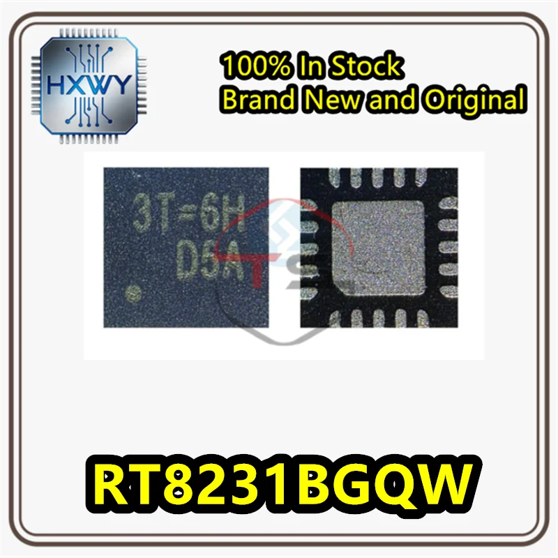 (10/50 pieces) RT8231BGQW RT8231B WQFN-20 DC-DC power supply chip brand new original in stock.