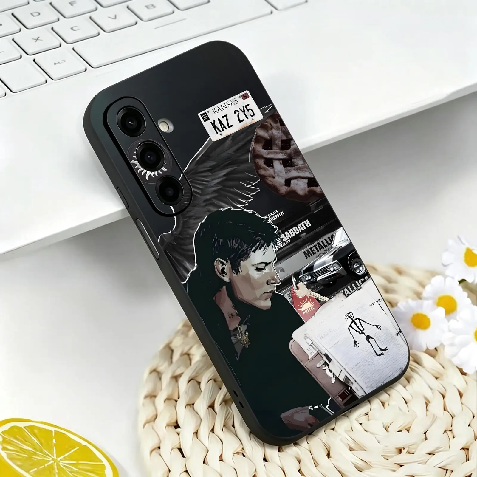 Supernatural Phone Case For Samsung A57 A56 A37 A27 A17 A36 A26 A55 A35 Black Matte Soft Case