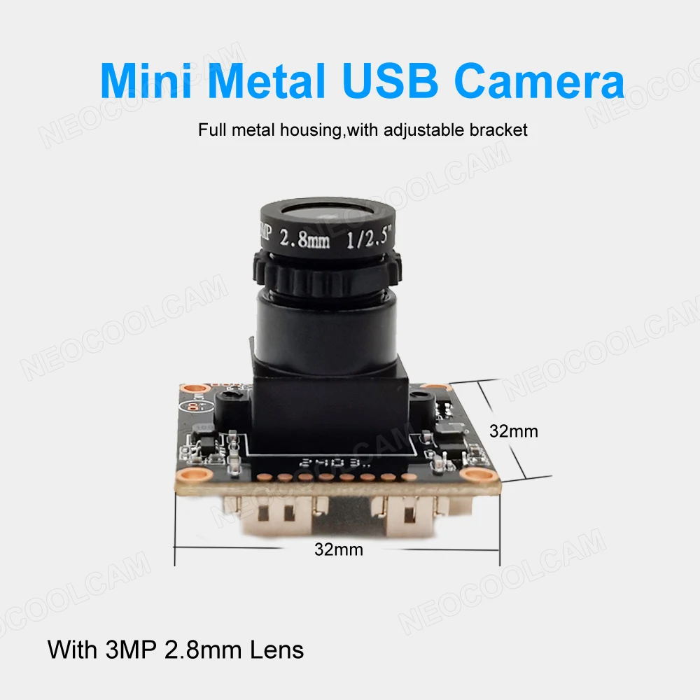 2.8mm Lens 110 degree Wide Angle 2K USB 2.0 Camera Module 30FPS 2560x1440 MJPEG PCBA USB Video Webcam OTG UVC Plug And Play