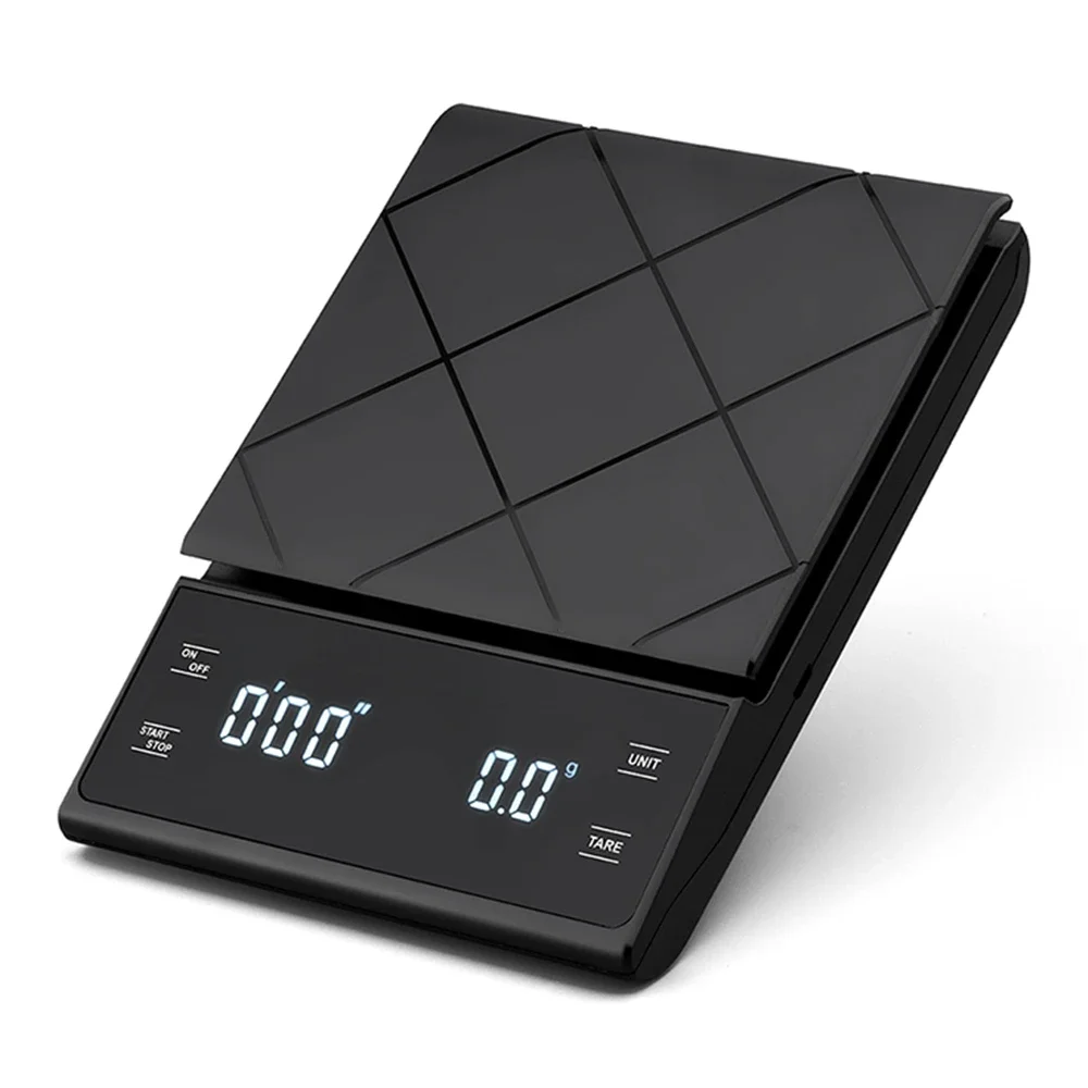 Smart Digital Coffee Scale with Timer Kitchen Food Scale Electronic Precision Jewelry Scale Household Weighing Tool 3KG/0.1g