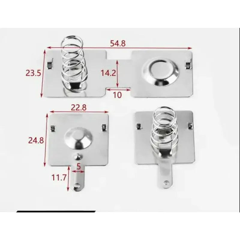 150pcs  Battery piece No. 1 Battery shrapnel 24*23MM 1# Positive and negative piece general purpose Lamp spring contact piece