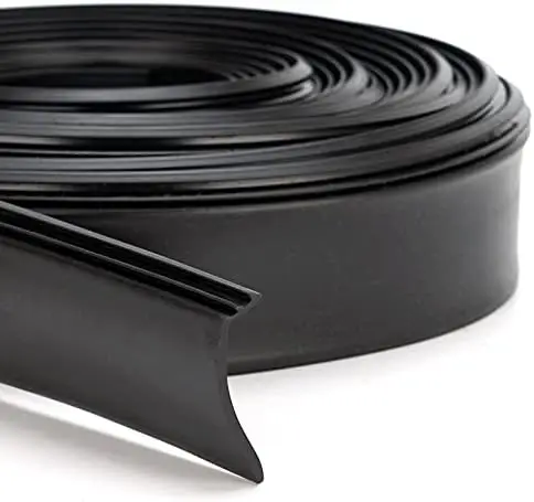 

RV Slide Out Wiper Seal 1-1/2" Black Rubber Clip-On 25' - R854056