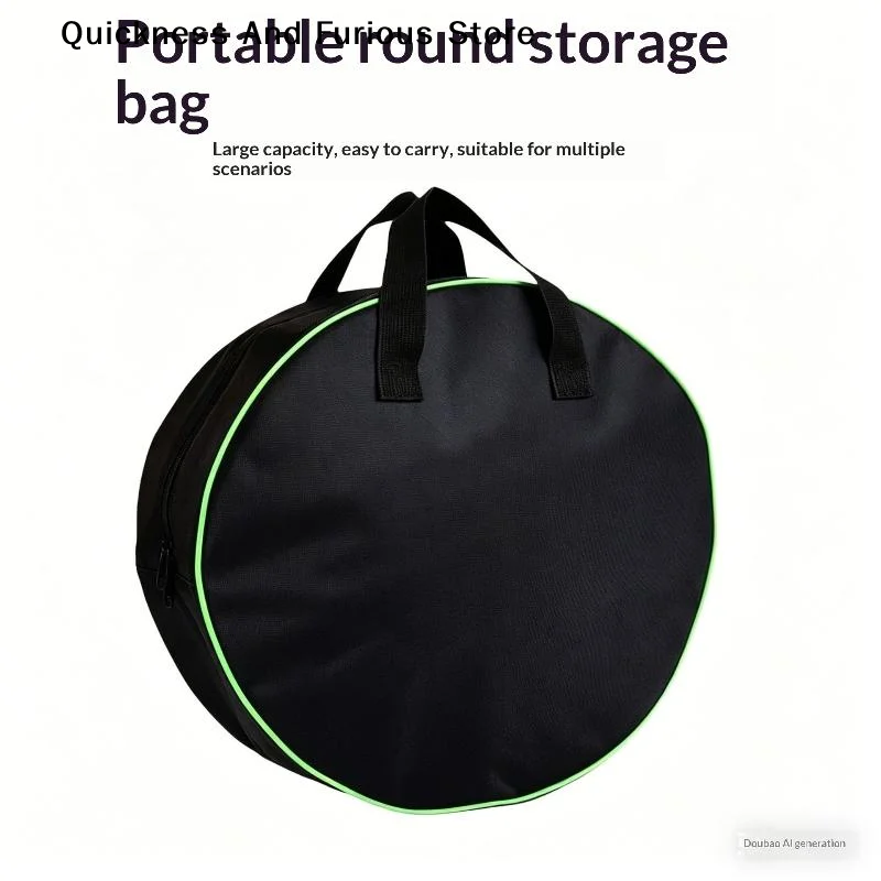 

Car Charge Cable Bag Waterproof Oxford Cloth Storage Bags Round Car Tools Organizer Portable Hardware Charging Cable Storage Bag