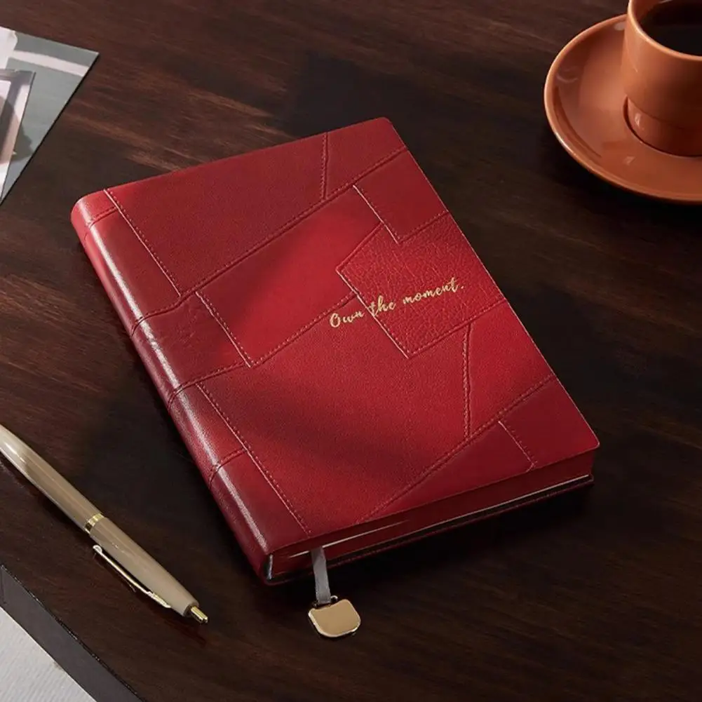 Diario impermeabile Diario resistente all'usura Elegante taccuino in ecopelle per uso personale in ufficio Diario di scrittura liscia per appunti