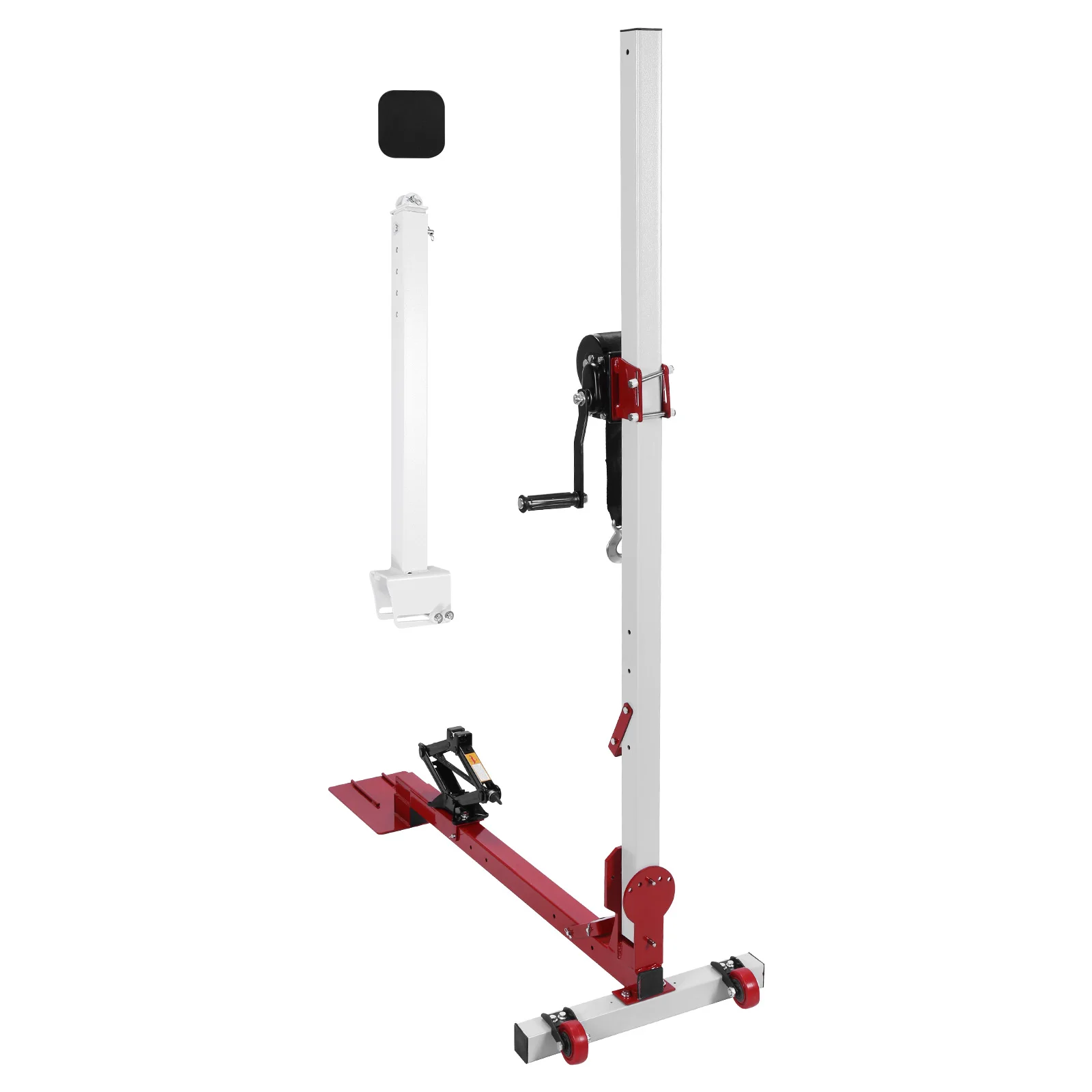 Car Dent Puller Tower 3 in 1 with Nylon Casters Automobile Dent Remover 1322lbs Pulling Force for Repair on Fenders Sills Doors