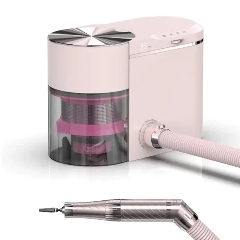2025 2 in 1 네일 진공 및 먼지떨이 80w 강력한 ABS 새로운 내구성 미용 도구 OEM