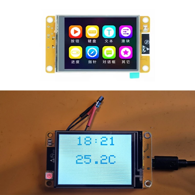 

ESP32 LVGL WIFI&Bluetooth Development Board 2.4 Inch LCD TFT Module 240*320 Smart Display Screen With Touch WROOM