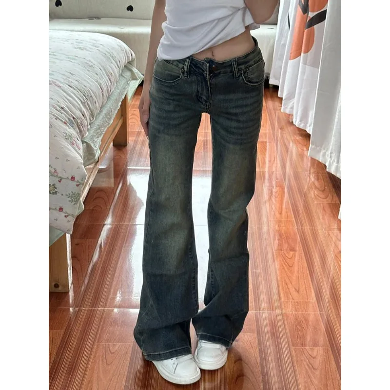 

Y2K Baggy 2000s Sexy Denim Trouser Women Washed Vintage Casual Hotsweet Emo Pants Grunge Street Trashy Retro High Waist Jeans